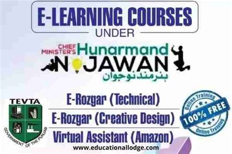 Tevta Offering Free E Learning Courses Under