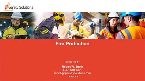 Fire Protection Training Safetysolutions