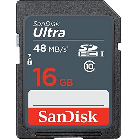 Sandisk 16 Gb Class 10 Sd Hc Ultra Flash Memory Card 10 Pack Bundle With